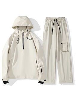 Northeast Minus 40 Degree Suit, Double Board Skiing Suit Set, Vintage Windproof And Cold Proof Charging Hoodie For Men_desvips.com