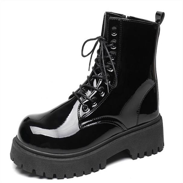 Fashion Martin Boots Youth/Men Artificial PU High Top Lace-Up Soft Leather Waterproof Wear-Resistant Boots British-Style Motorcycle Work Boots 37-46_desvips.com