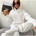 Women's Clothing autumn and winter new hooded sweatshirt casual sports suit_desvips.com