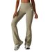 Women's High-Waisted Yoga Leggings Wide-Leg Pants Slightly Flared Quick-Drying High Elasticity Hip-Lifting Autumn/Winter Fitness Pants_desvips.com