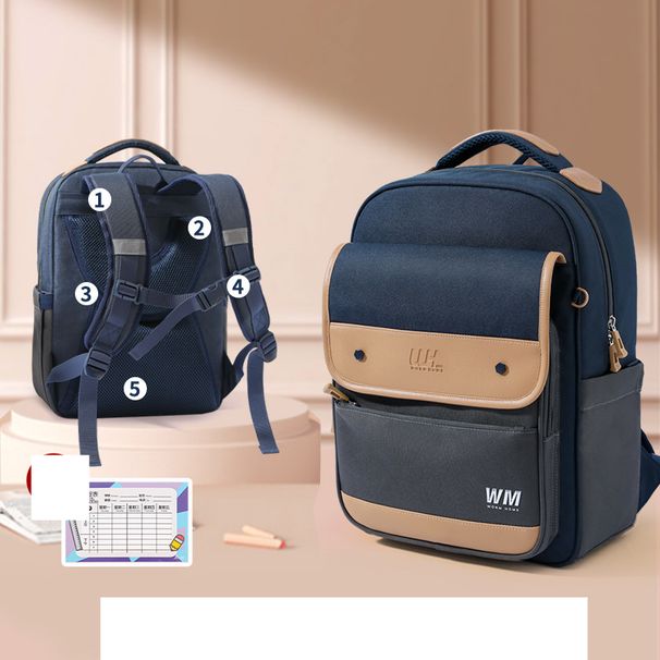 Primary School Backpack Girls Boys Grades 123 to 6 Lightweight Children's Backpack_desvips.com