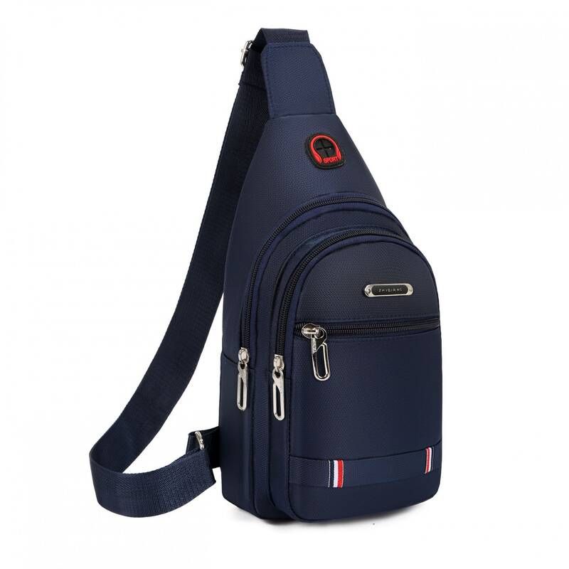 New Waterproof And Wear-resistant Backpack, Stylish Single-shoulder For Men, Men's Sports Crossbody Bag, Oxford Cloth_desvips.com