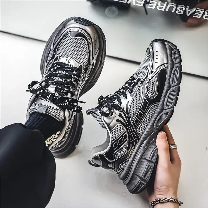 Men's Trend Casual New Fashion Thick-soled Comfortable Breathable White Free Shipping For Women Designer Dad Shoes 36-44_desvips.com