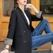 Women's Clothing Casual All-match Slim-fit Slim-fit Plaid Women's Work Suit_desvips.com