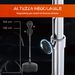 Punching Ball Da Terra, Sacco Da Boxe Da Terra Con Base Riempibile, Ventose E Guantoni, Altezza Regolabile 4 Livelli Da 136-154 Cm, Speed Bag Per Home Gym E Palestra, Nero_desvips.com