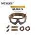 Tactical Goggles W810 – Clear Lens Airsoft & Outdoor Protective Eyewear For Shooting, Cycling & Dust Protection (Black/Tan/Green, TPE+Nylon Frame)_desvips.com