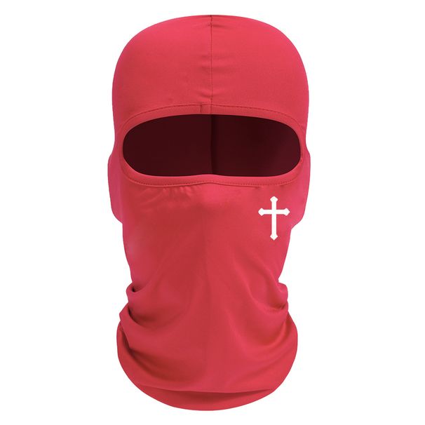 Breathable Black Balaclava Face Mask - Moisture-Wicking Polyester For Cycling, Hiking & Outdoor Sports - Lightweight & Comfortable Unisex Design_desvips.com