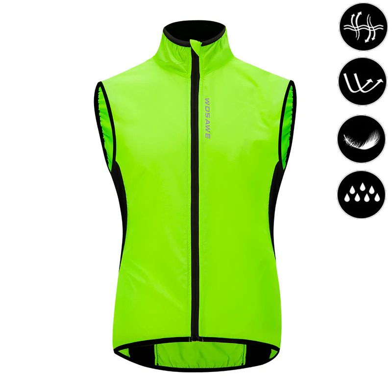 WOSAWE Cycling Reflective Safety Vests Men Sleeveless Sports Vest Ropa Ciclismo Jersey Gilet MTB Road Bike Wear Bicycle_desvips.com