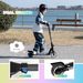 RCB R12 Electric Scooter For Kids Age 6-12, Max 15km/h & 10km, 6.5" Foldable, LED Display, LED Rainbow Light,Two Types Of Braking,Gift For Kids_desvips.com