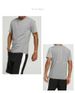 Men's Nylon Quick-Drying T-Shirt, Loose-fitting Crew Neck, Summer Ice Silk Training Suit, Base Layer Sports Short Sleeve_desvips.com