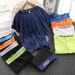 Boys' Short Sleeve Sportswear Set - 2-Piece Cotton Blend Outfit For Active Kids (8+ Years) - Breathable & Comfortable Summer Clothes_desvips.com