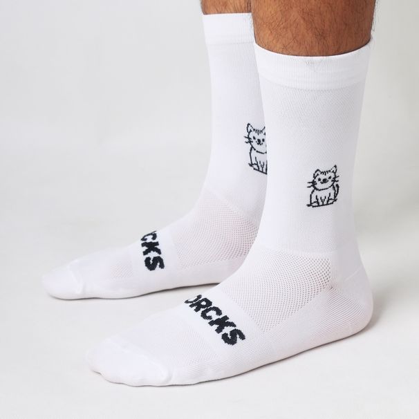Sporcks Cat Pattern Cycling Socks Spring And Summer Men's And Women's Road Cycling Sports Trendy Breathable_desvips.com