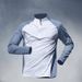 Sports Clothing Quick Drying Clothes Long Sleeved Trousers Suit Sports Track And Field Sports T Shirt Running Fitness Clothes_desvips.com