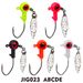 Soft Bait Weighted Lead Head With Swivel Spinner Anti-Hooking Lure 1.4g 1.6g 3g JIG Hook_desvips.com