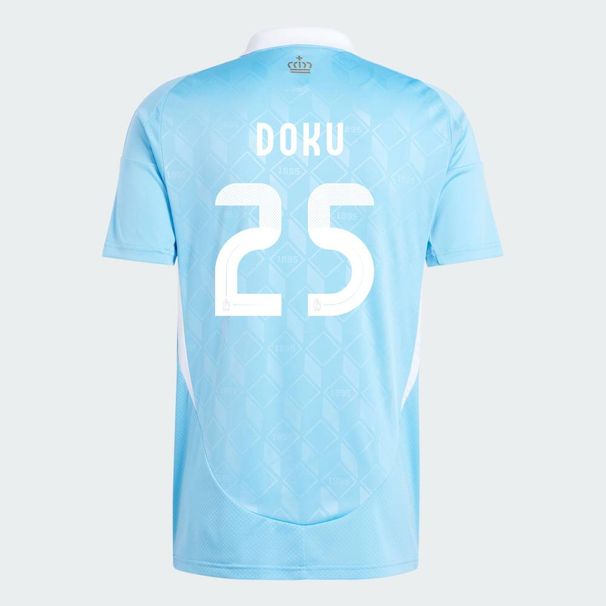 2024 Adult Mens DOKU 25# National Team Away Football Shirt Soccer Jersey - All Size_desvips.com