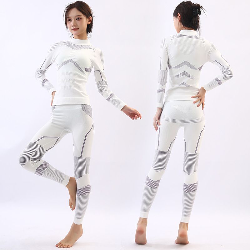 Thermal Compression Base Layer Set For Skiing & Outdoor Sports - Moisture Wicking, Breathable, Quick Dry Activewear For Men & Women_desvips.com