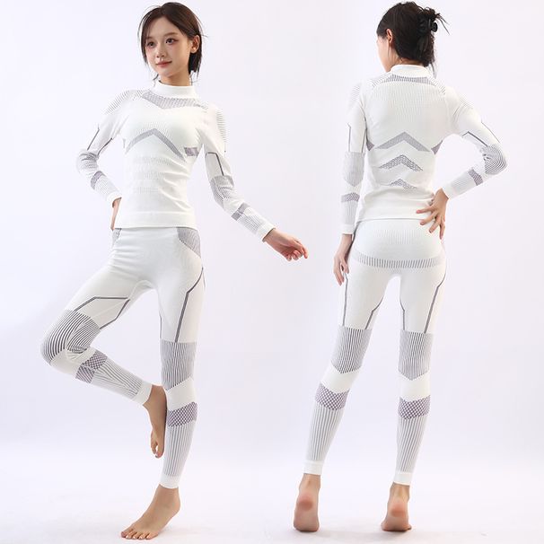 Thermal Compression Base Layer Set For Skiing & Outdoor Sports - Moisture Wicking, Breathable, Quick Dry Activewear For Men & Women_desvips.com