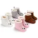 Infant Winter Baby Toddler Newborn Cute Cartoon Bear Shoes Cutefeet Girls Boys Little Kid First Walkers Snow Boots_desvips.com