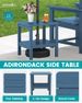 SERWALL 3-Piece Patio Bistro Set With Outdoor Chairs And Side Table In Navy_desvips.com