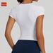 Quick Drying Solid Color T-Shirt Short Sleeved Fitness Top For Yoga Outdoor Running European American Style Tight Fitting Sports Wear_desvips.com
