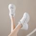 Ins Korean Version New Dad For Women 2025 Summer Student Sports Running Breathable Casual Shoes With A Height Increase_desvips.com