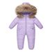 Kids Snowsuits Baby Boys' And Girls' Down Rompers, Bodysuits, And Outdoor Clothing_desvips.com