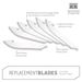 Outdoor Edge 3.5-Inch RazorSafe Replacement Knife Blades, 6 Pieces_desvips.com