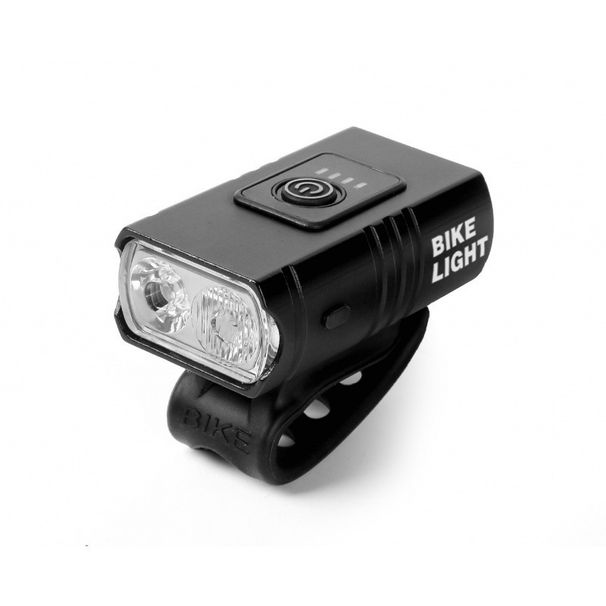 USB Rechargeable T6 Bicycle Headlight - Bright Flashlight Riding Equipment For Night Road Mountain Bike Accessories Tail Light_desvips.com