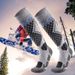 Winter Thickened Ski Merino Wool Outdoor Windproof Cold-Proof High Tube Socks_desvips.com
