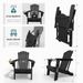 THOEOE Folding Adirondack Chair, HDPE All-Weather Outdoor Chair_desvips.com