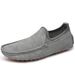 New men's casual patchwork frosted pig skin beans shoes_desvips.com