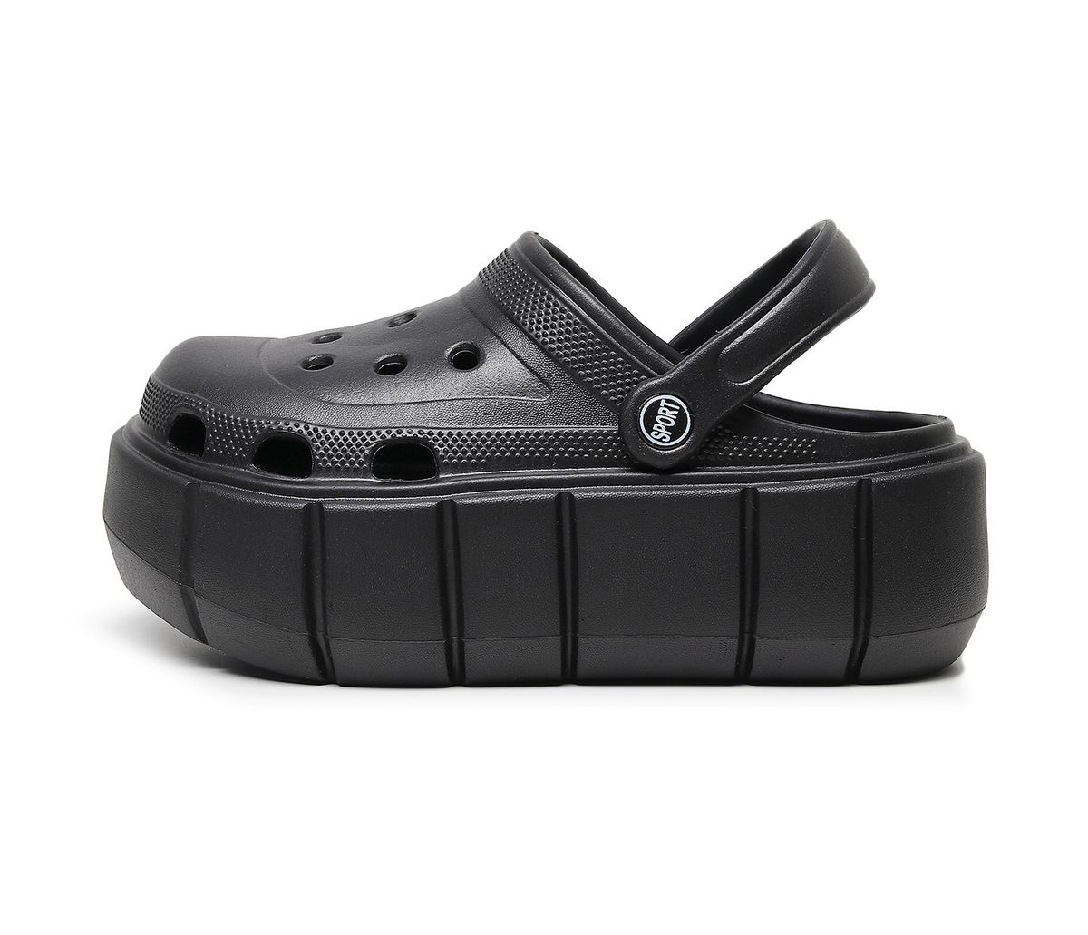 Women's 6CM Platform Hole Shoes - Korean Style EVA Garden Shoes (White Closed-Toe Sandals Summer Beach Wear Non-Slip & Comfortable)_desvips.com