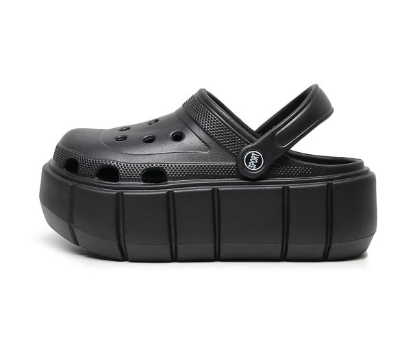 Women's 6CM Platform Hole Shoes - Korean Style EVA Garden Shoes (White Closed-Toe Sandals Summer Beach Wear Non-Slip & Comfortable)_desvips.com