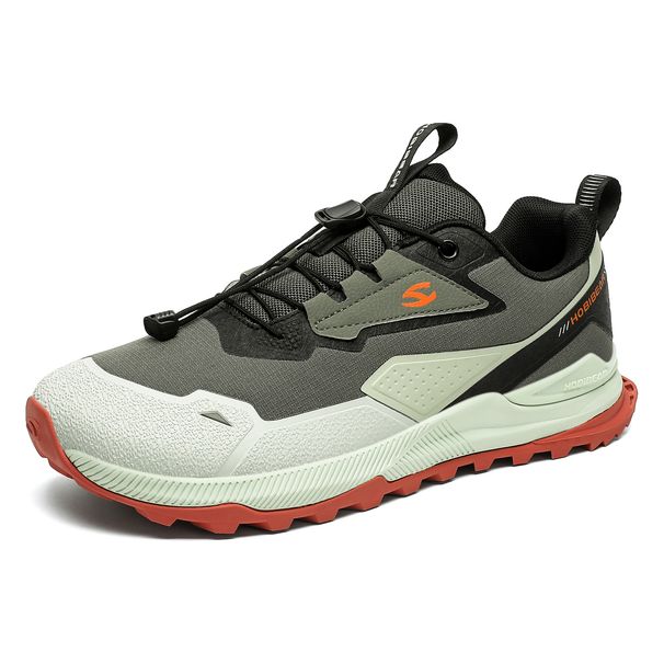 HOBIBEAR Hiking Walking For Men Women Elastic Band Non Slip Sneakers Comfortable Outdoor Travel Running Shoes_desvips.com