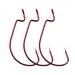 7316 Crank Hook Wide Gape Red Fishhook 2#—5/0#Single Red Electroplated Crank Hook For Sea Fishing Texas Rig_desvips.com