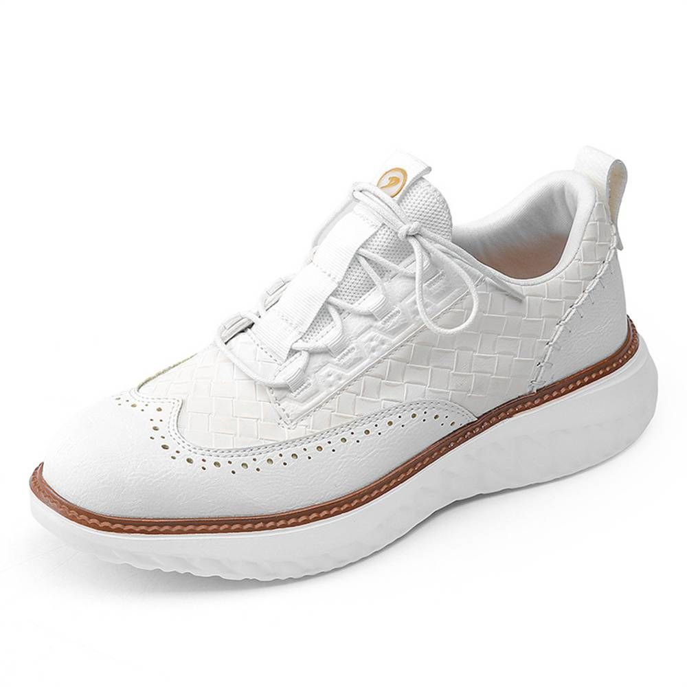 Fashion Sneakers Men's Artificial PU Splicing Breathable Non-Slip Wear-Resistant Running Shoes 40-50_desvips.com