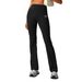 Wide Leg Yoga Pants Quick Drying High Waist Flare Sports Casual Summer Pants Slim Fit For Longer Legs_desvips.com