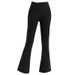 Women's High-Waisted Flared Yoga Pants - Ultra-Stretchy Nylon Bootcut Leggings For Workout & Casual Wear_desvips.com