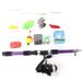 Sea Rod 55-Piece 1.8m Telescopic Lure Portable Set Beginner Combo Soft Bait Carp Fishing_desvips.com