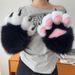 Squeaking Plush Paw Gloves Cartoon Kawaii Costume Cosplay Thicken Cat Claw Mittens Party Accessories For Men Women_desvips.com