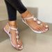 Summer New Casual Flat Toe Beach Plus-size Sandals_desvips.com