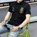 European High-end POLO Shirt Men's Trendy Brand Business Casual Versatile Embroidery Trend Slim Fit Ice Silk Lapel Short_desvips.com