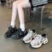 Super Soft 2025 New Thick-Soled Casual Dad Shoes Versatile Sneakers Running Ins Trend_desvips.com