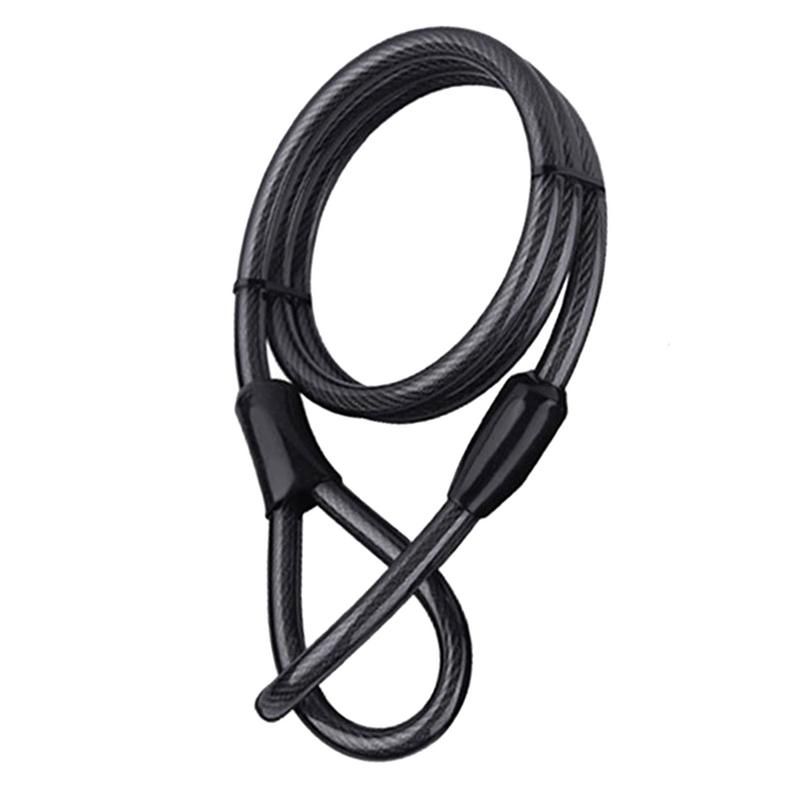 Anti-Theft Cable With Looped Ends Anti-Theft Security Cable Double Loop End Lightweight Sturdy Bikes Lock Cable For Bicy_desvips.com