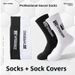 TC Long Nylon Soccer Socks And Sock Liners Combination Sweat Wicking Odor Resistant Dot Coated Non Slip_desvips.com
