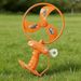 Bamboo Dragonfly Disc, Hand-pulled String Launcher, Rotating Flying Outdoor Children's Toy For Parent-child Interaction_desvips.com