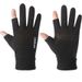 Two-Finger Exposed Delivery Takeout Men Women, Winter Fleece-Lined Warm Gloves For Riding Bikes, Electric Scooters,_desvips.com