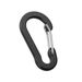 Outdoor #5 Aluminum Carabiner - Heavy-Duty Wire Gate Spring Clip (Pear-Shaped Design Stainless Steel Construction Ideal For Backpacks/Hiking Gear)_desvips.com