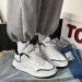 Men' Baketball Trendy Real Air Cuhion Chinee Style Sport Shoe Couple Free Hipping Cold Bond Leather White_desvips.com