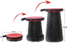 Miaoou Telescopic Folding Portable Adjustable Durable Round Stool Outdoor Travel Fishing High-speed Rail Footrest_desvips.com